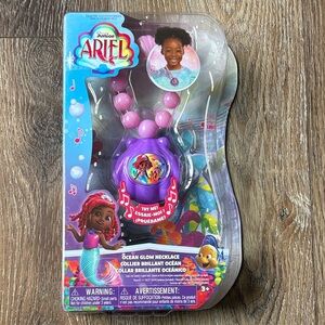 Disney Toy Necklace Ariel Ocean Glow Singing Necklace - Pink and Purple Ages 3+